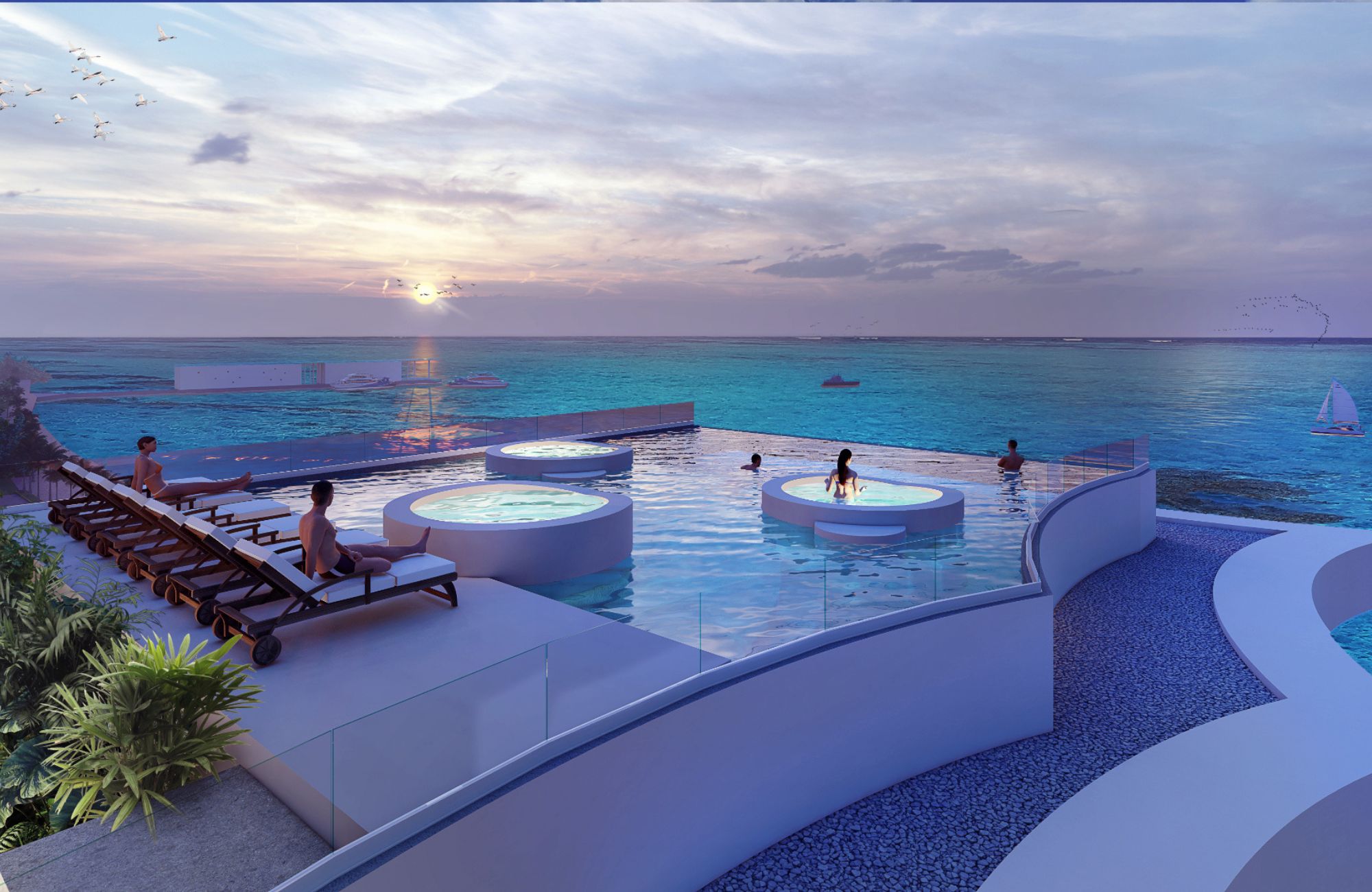 Departamento de lujo con vista al mar Caribe en Cancún