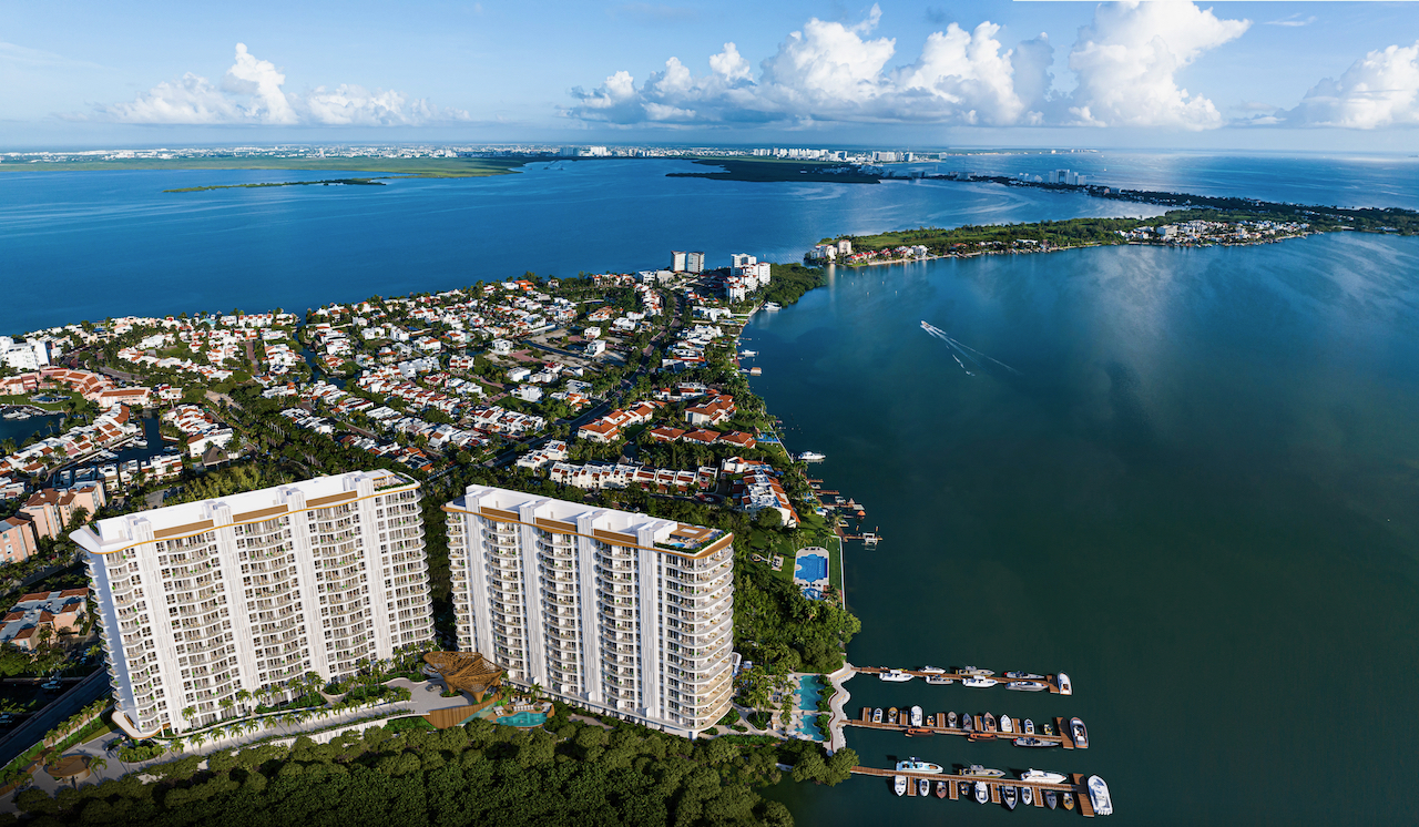 Torres One Laguna — arquitectura HKS desde el aire